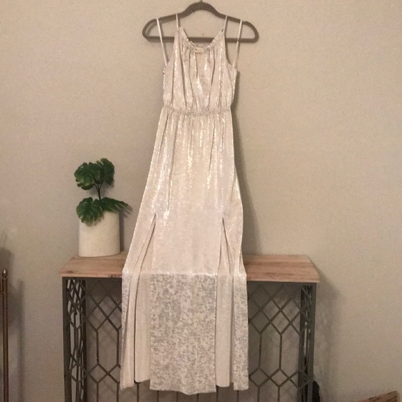 BCBGeneration Silver and White Dress - Picture 1 of 7